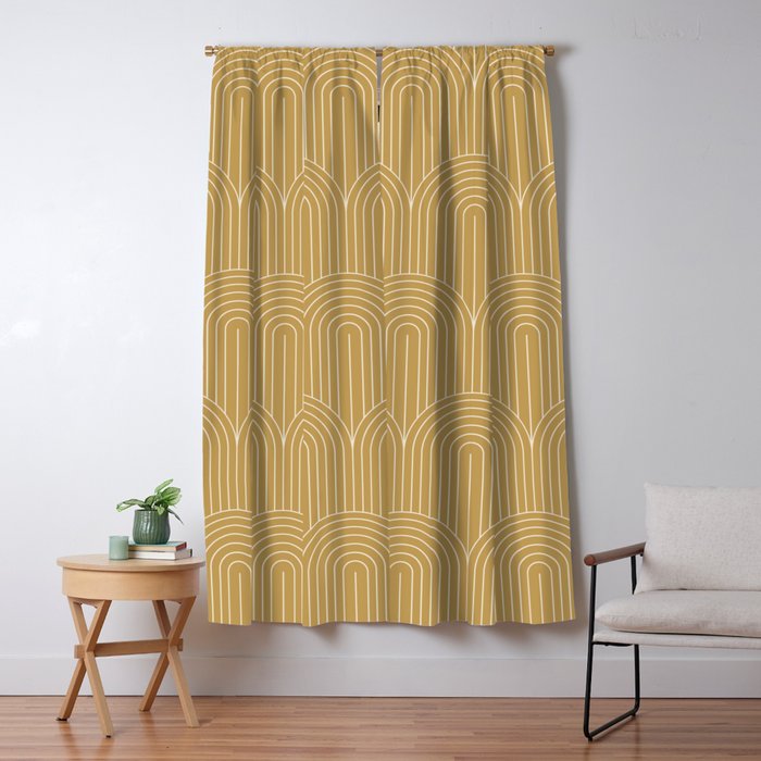 Art Deco Arch Pattern XLVI Window Curtain Gallery Image 5