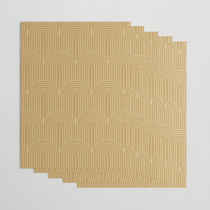 Art Deco Arch Pattern XLVI Wrapping Paper Gallery Image 3
