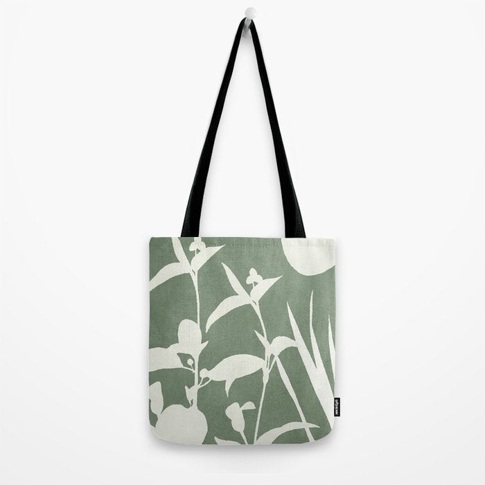 Minimal Abstract Leaves 10 Tote Bag Gallery Image 2