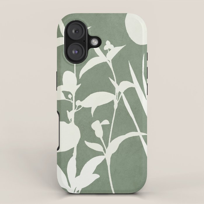 Minimal Abstract Leaves 10 iPhone Case Gallery Image 1