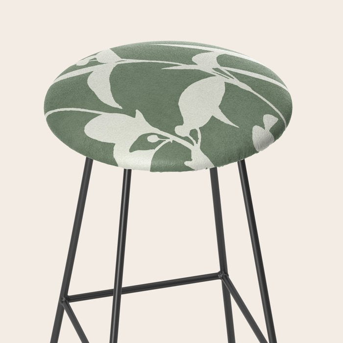 Minimal Abstract Leaves 10 Stool Gallery Image 2