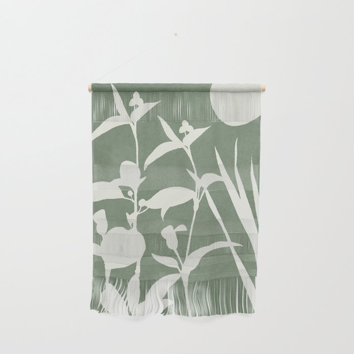 Minimal Abstract Leaves 10 Wall Hanging Gallery Image 1