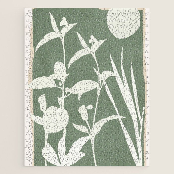 Minimal Abstract Leaves 10 Jigsaw Puzzle Gallery Image 1