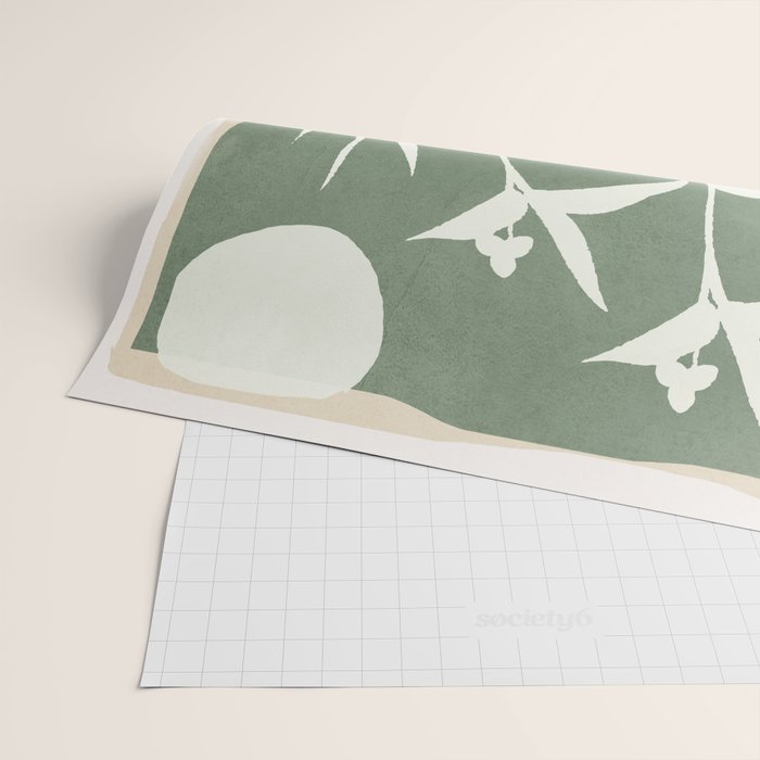 Minimal Abstract Leaves 10 Wrapping Paper Gallery Image 2
