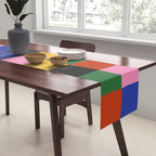 Bold Colorful Checks Pattern - Large XVII Table Runner Gallery Image 2