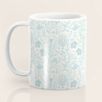 Hanukkah Toile Blue and Cream Menorah Dreidels Peace Dove Botanicals and Olive Branch Coffee Mug Gallery Image 3