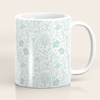 Hanukkah Toile Blue and Cream Menorah Dreidels Peace Dove Botanicals and Olive Branch Coffee Mug Gallery Image 1