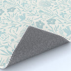 Hanukkah Toile Blue and Cream Menorah Dreidels Peace Dove Botanicals and Olive Branch Rug Gallery Image 4