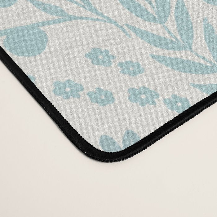 Hanukkah Toile Blue and Cream Menorah Dreidels Peace Dove Botanicals and Olive Branch Desk Mat Gallery Image 4
