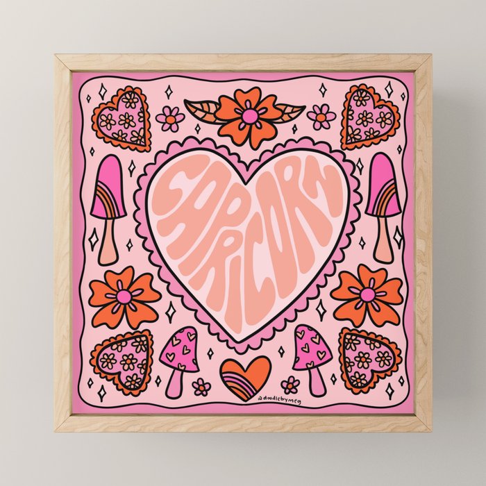 Capricorn Heart Mini Art Print Gallery Image 1