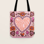 Capricorn Heart Tote Bag Gallery Image 1