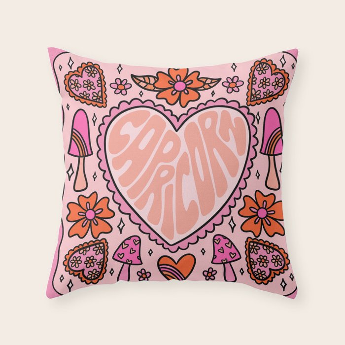 Capricorn Heart Throw Pillow Gallery Image 6