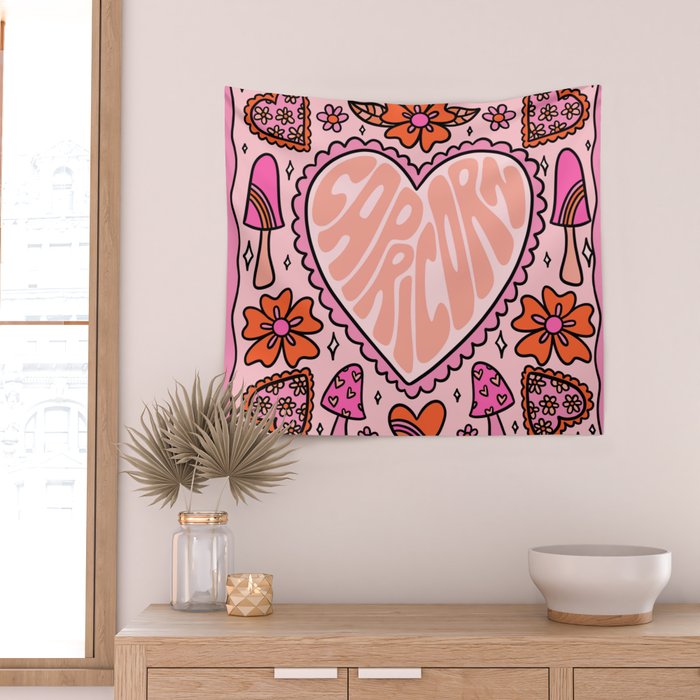 Capricorn Heart Wall Tapestry Gallery Image 2