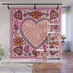 Capricorn Heart Wall Mural Gallery Image 1