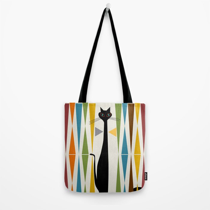 Mid-Century Modern Art Cat 2 Tote Bag Gallery Image 2