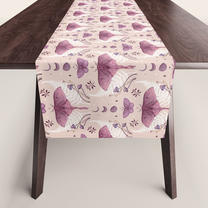 Luna and Emerald - Vintage Pink Table Runner Gallery Image 1