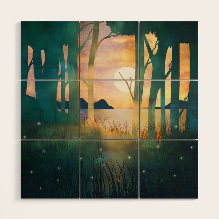 Autumn Evening Wood Wall Art Gallery Image 1