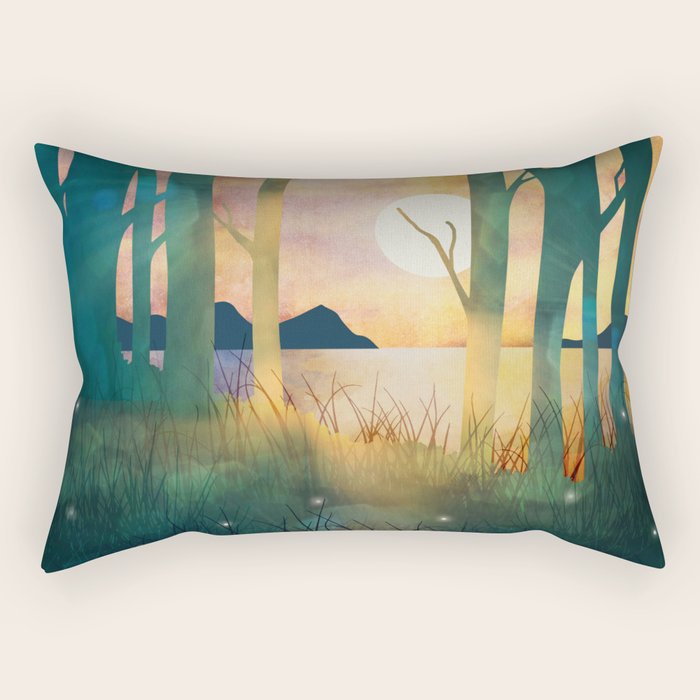 Autumn Evening Rectangular Pillow Gallery Image 1