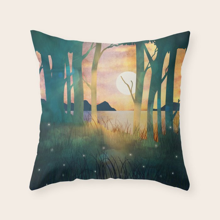 Autumn Evening Throw Pillow Gallery Image 6
