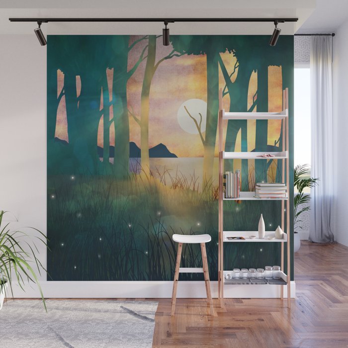 Autumn Evening Wall Mural Gallery Image 1