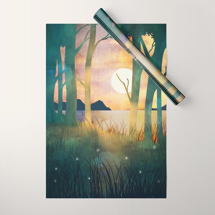 Autumn Evening Wrapping Paper Gallery Image 1