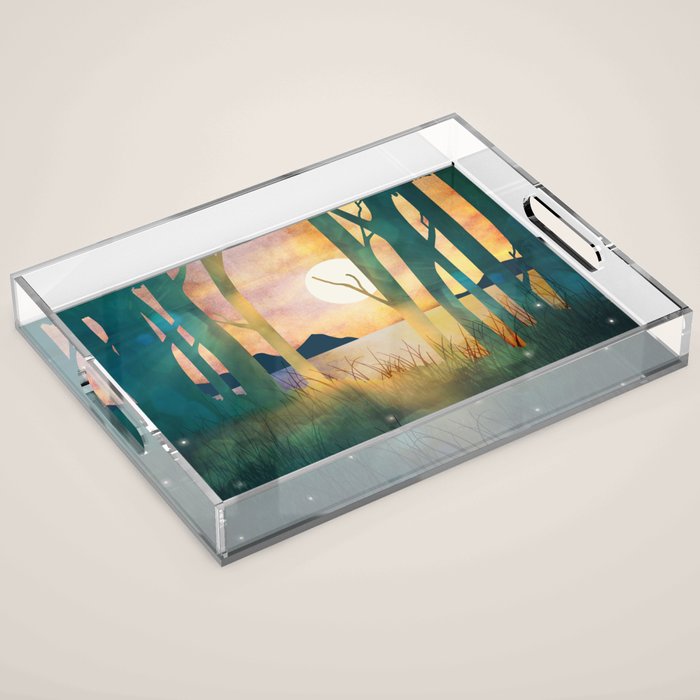 Autumn Evening Acrylic Tray Gallery Image 1