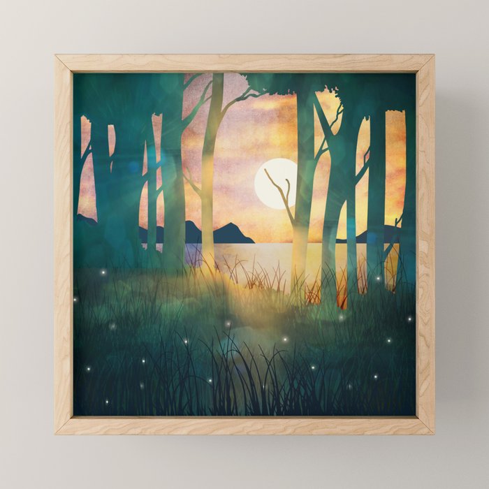 Autumn Evening Mini Art Print Gallery Image 1