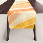 Golden Mountain Sunset / Abstract Landscape Table Runner Gallery Image 1