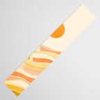 Golden Mountain Sunset / Abstract Landscape Table Runner Gallery Image 3