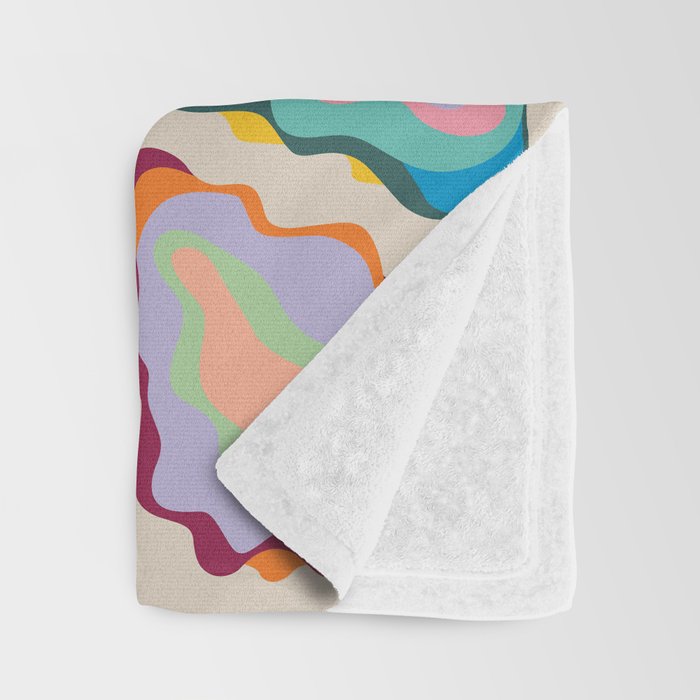 Abstract Oysters and Lemon  Throw Blanket Gallery Image 3