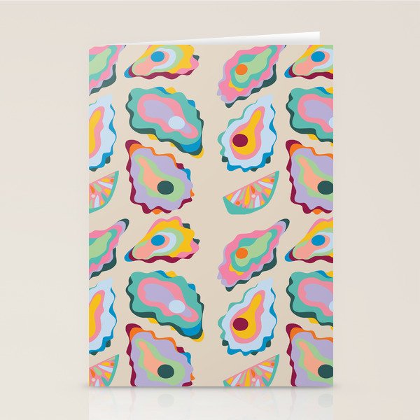 Abstract Oysters and Lemon  Stationery Card Gallery Image 2