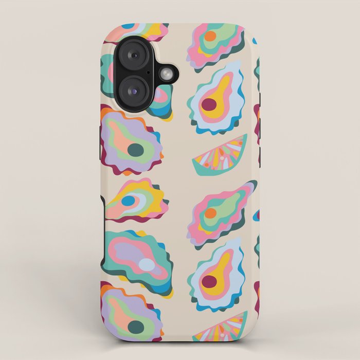 Abstract Oysters and Lemon  iPhone Case Gallery Image 1