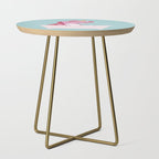 Pink T-Rex in Bathtub Side Table Gallery Image 1