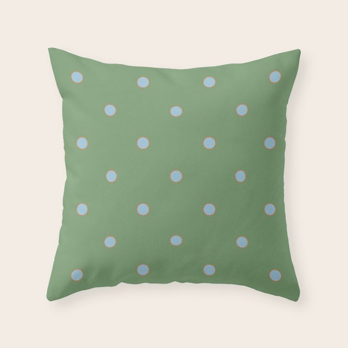Heirloom Dot - Heritage Pattern Throw Pillow Gallery Image 6