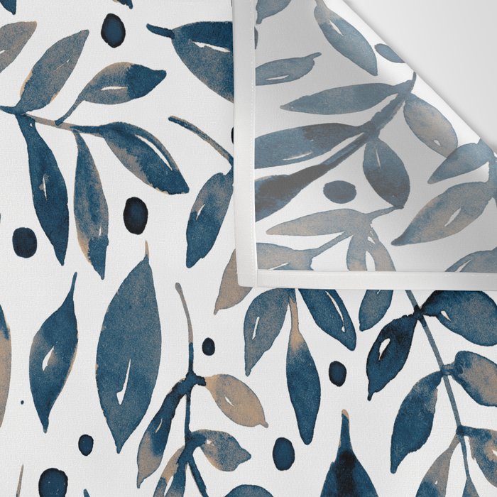 Seasonal branches and berries - neutral Wall Tapestry Gallery Image 3
