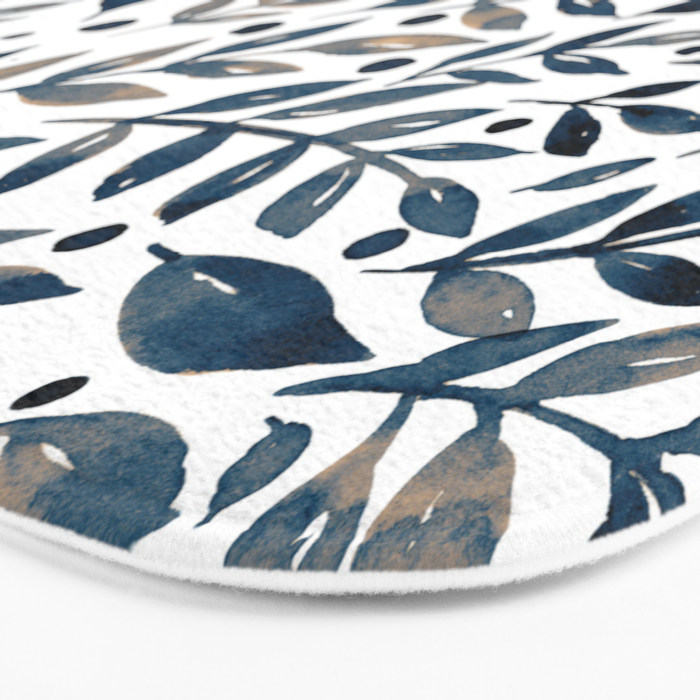 Seasonal branches and berries - neutral Bath Mat Gallery Image 3