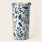 Seasonal branches and berries - neutral Travel Mug Gallery Image 2