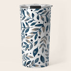 Seasonal branches and berries - neutral Travel Mug Gallery Image 1