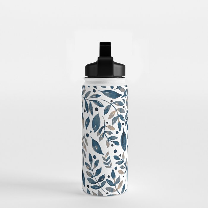 Seasonal branches and berries - neutral Water Bottle Gallery Image 2