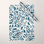 Seasonal branches and berries - neutral Wrapping Paper Gallery Image 1