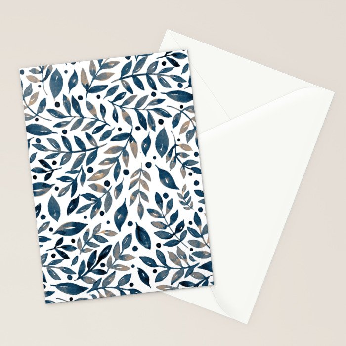 Seasonal branches and berries - neutral Stationery Card Gallery Image 2