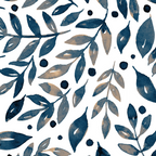 Seasonal branches and berries - neutral Coffee Mug Gallery Image 2