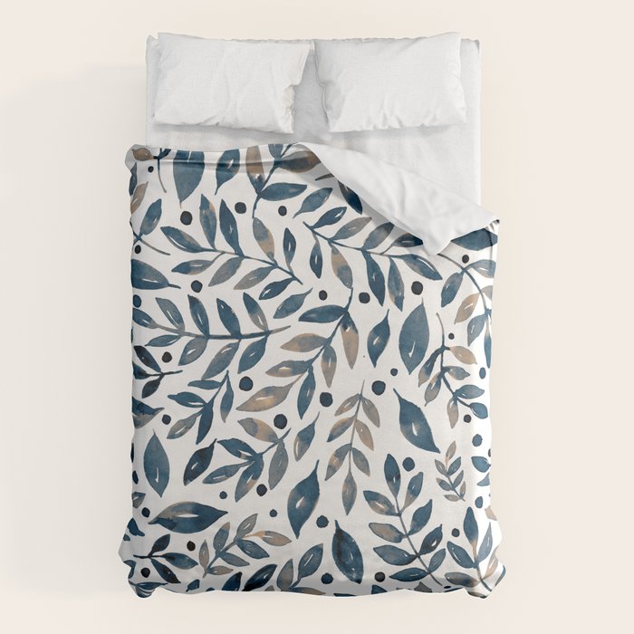 Seasonal branches and berries - neutral Duvet Cover Gallery Image 6
