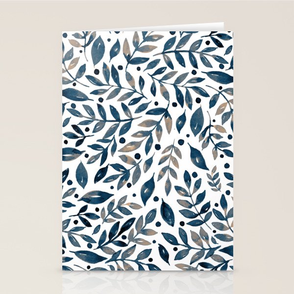 Seasonal branches and berries - neutral Stationery Card Gallery Image 2