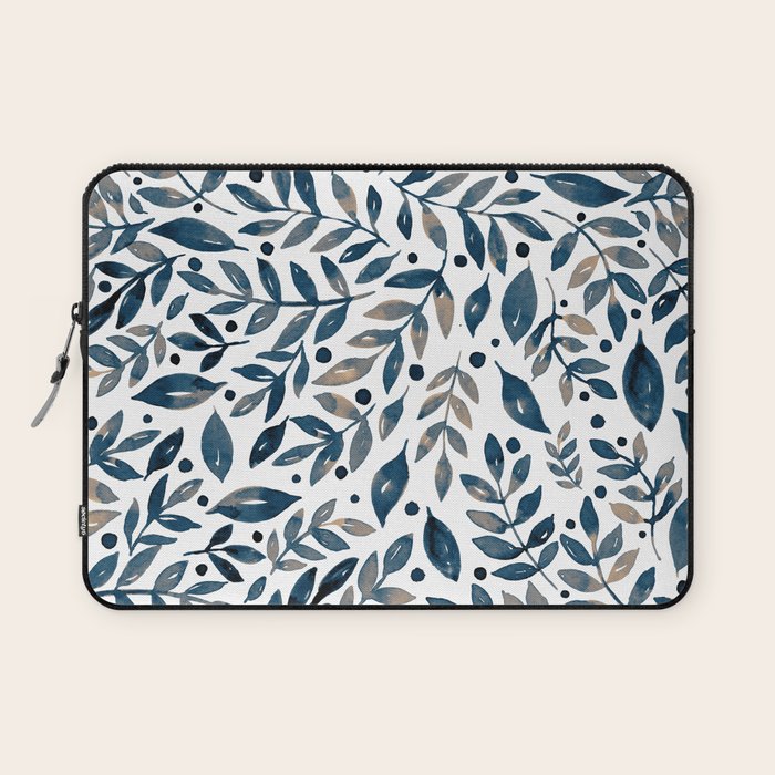 Seasonal branches and berries - neutral Laptop Sleeve Gallery Image 1