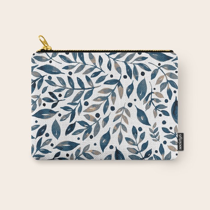 Seasonal branches and berries - neutral Carry All Pouch Gallery Image 1