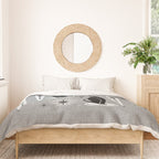 Mid Century Meow Atomic Cats on Cool Gray ©studioxtine Duvet Cover Gallery Image 3