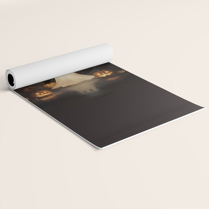 Ghost and Cat Yoga Mat Gallery Image 2