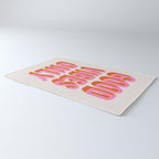 Good Vibes Only (Pink Orange) Rug Gallery Image 3