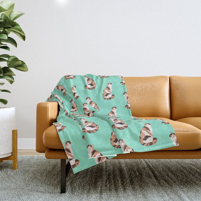 Spotted Cat Throw Blanket Gallery Image 1